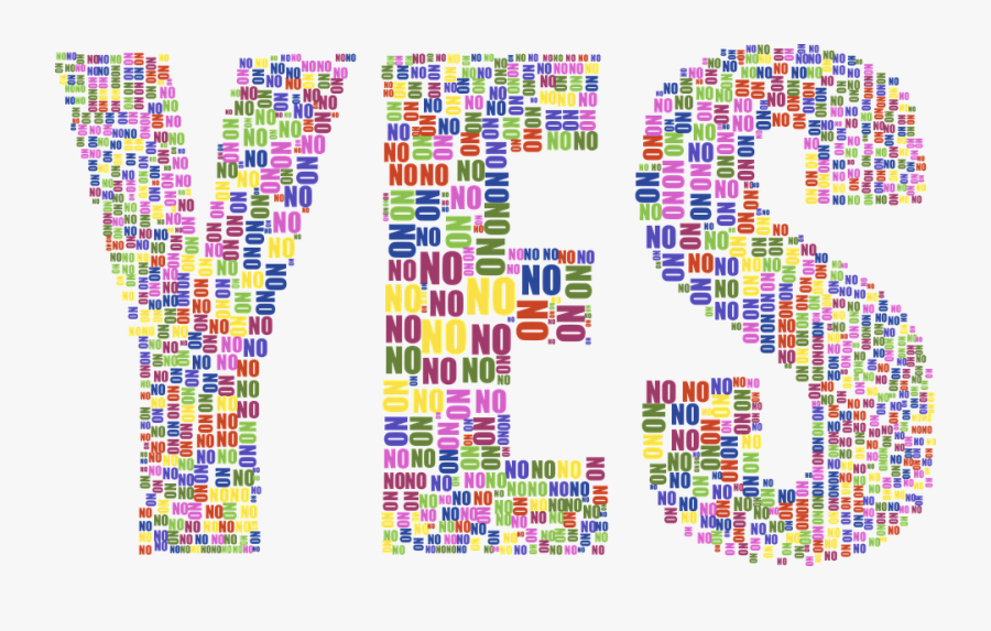 Yes And No Background, Transparent Clipart