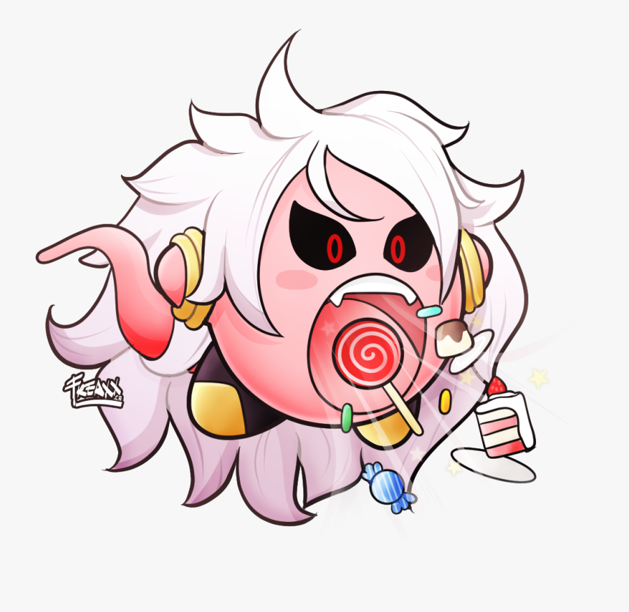 Kirby And Android 21, Transparent Clipart