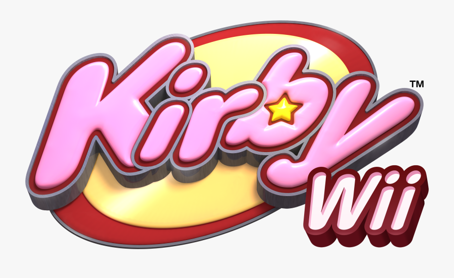 Text,pink,clip Art,font,logo,graphics - Kirby Wii, Transparent Clipart