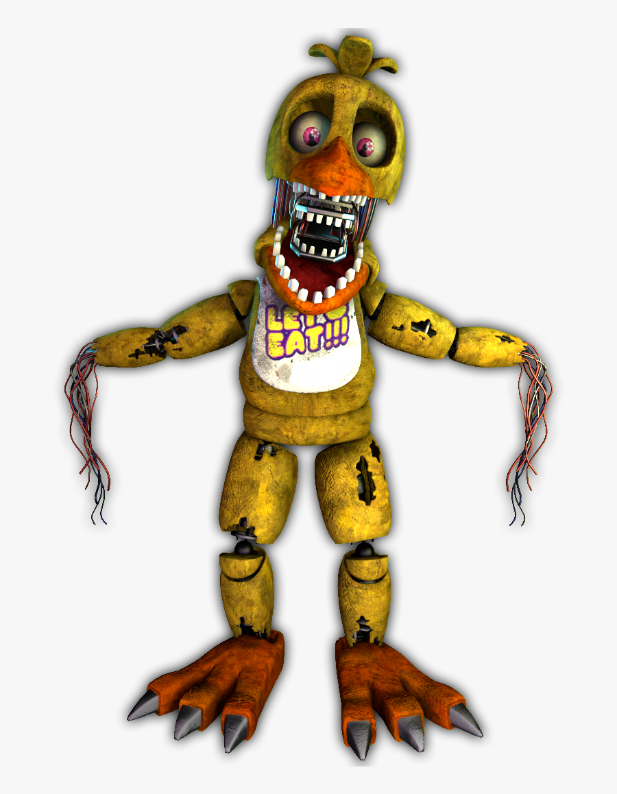 Transparent Fnaf Withered - Imágenes De Withered Chica , Free Transparent C...