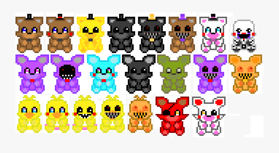 Pixel Art De Fnaf, Transparent Clipart