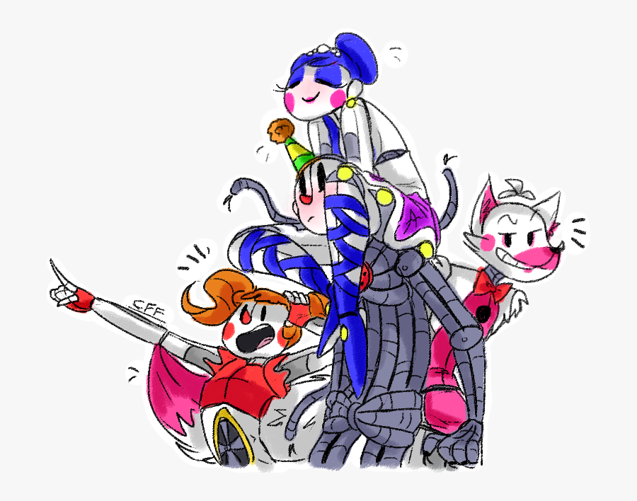 Circus Squad By Ifuntimeroxanne - Fnaf Circus Fnaf Family, Transparent Clipart
