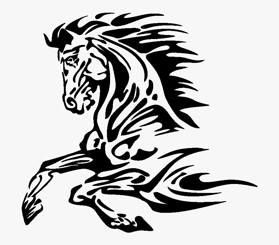 1000 X 1000 - Horse Flame Vector, Transparent Clipart