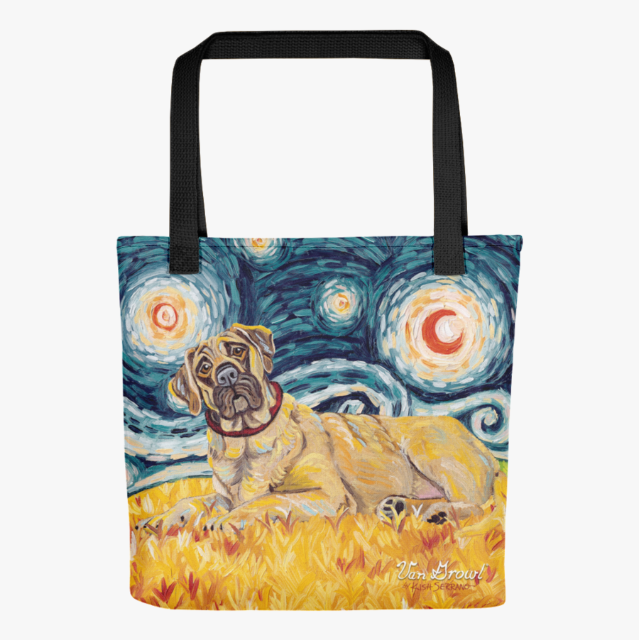 Transparent Mastiff Png - Van Growl - Westie On A Starry Night, Transparent Clipart