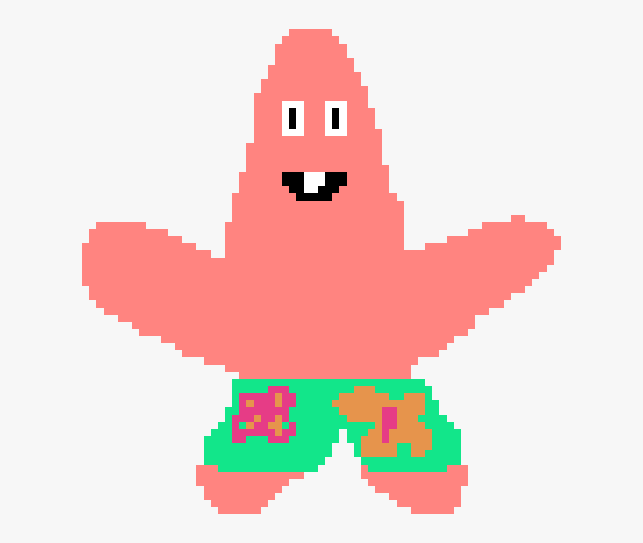 Pixel Art Patrick, Transparent Clipart