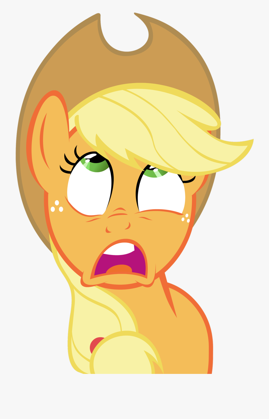 Applejack Patrick Star Fluttershy Know Your Meme - Apple Jack My Little Pony Funny, Transparent Clipart