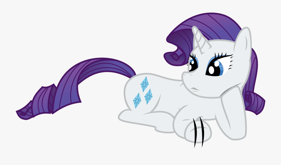Rarity Lying Down And Waiting By Skylark-torch - Rarity Laying Down, Transparent Clipart