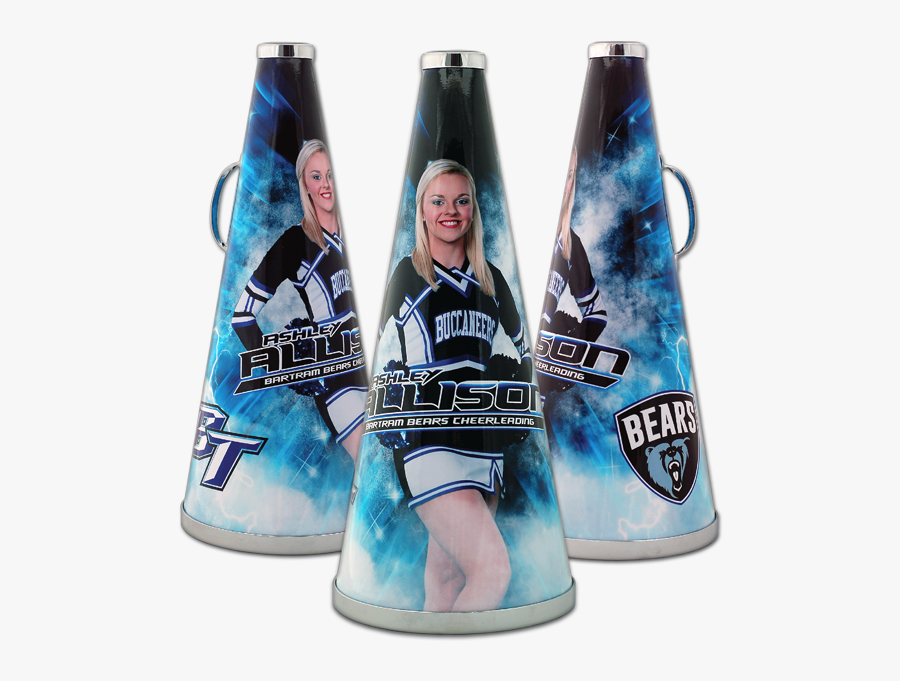 Transparent Cheerleading Megaphone And Poms Clipart - Beer Bottle, Transparent Clipart