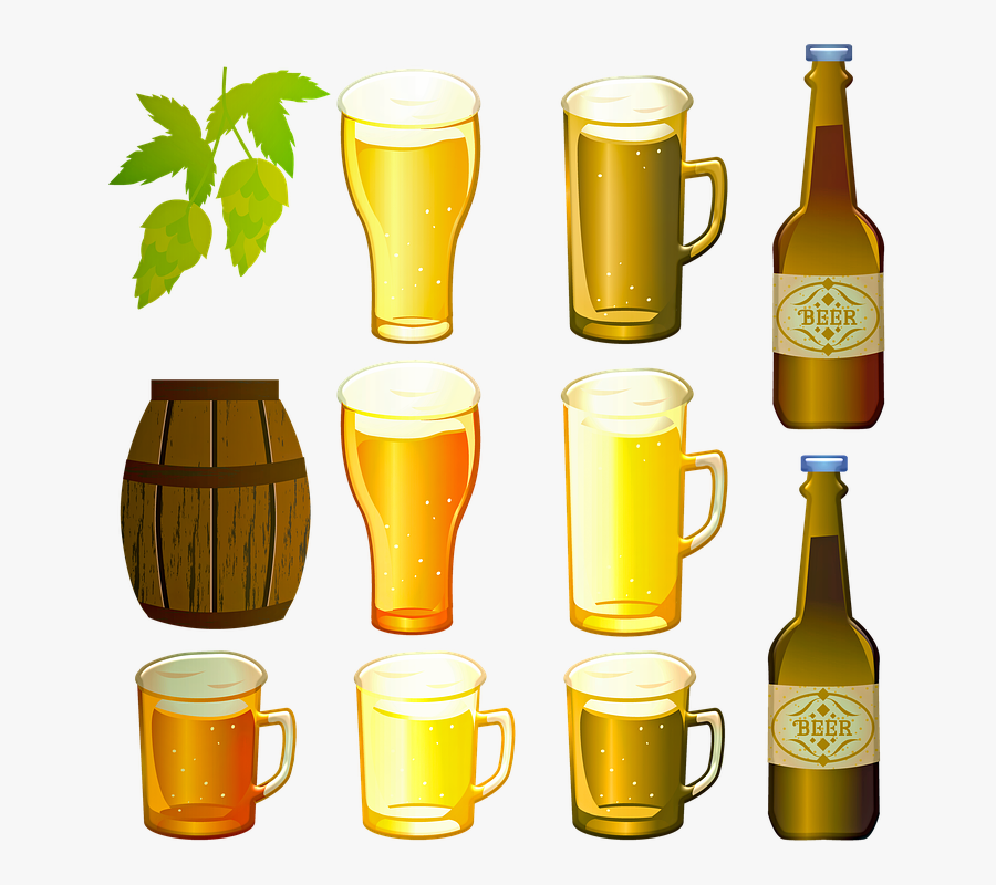 Beer, Beer Bottle, Oktoberfest, Drink, Alcohol, Glass - Lager, Transparent Clipart