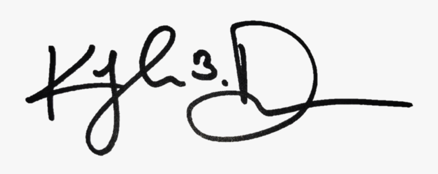 Kyle Donn Signature, Transparent Clipart