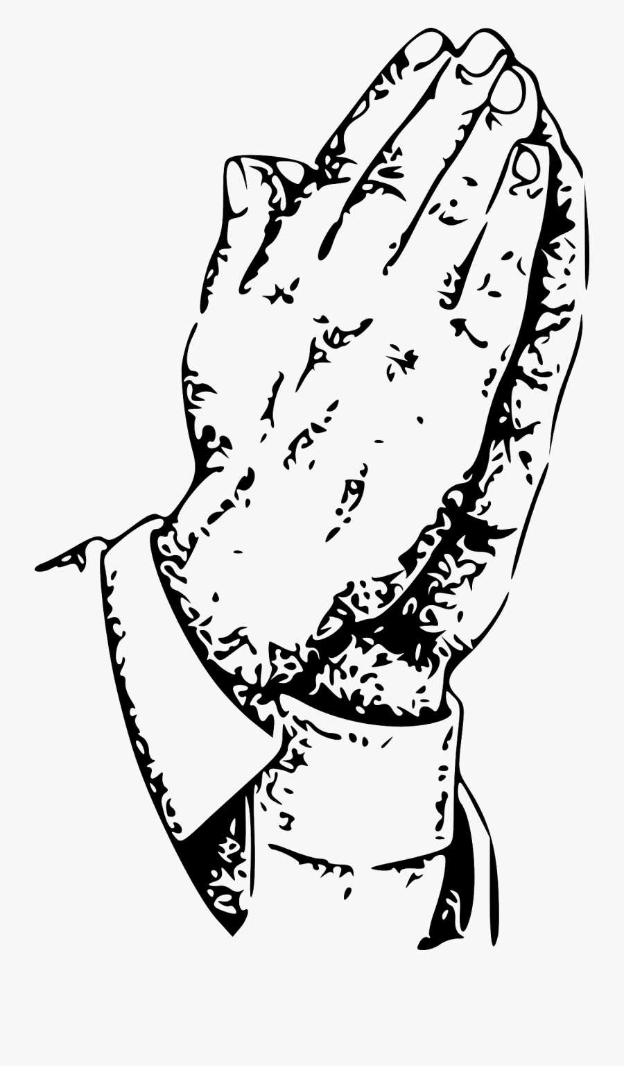 Praying Caricature, Transparent Clipart