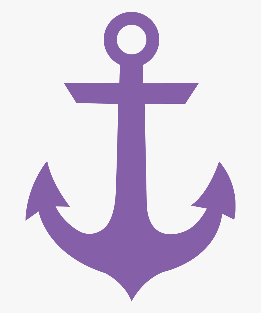 Stencil Anchor Silhouette - Ancre De Bateau Symbole, Transparent Clipart