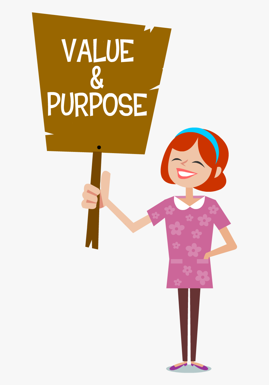 Values And Living On Purpose - Illustration, Transparent Clipart