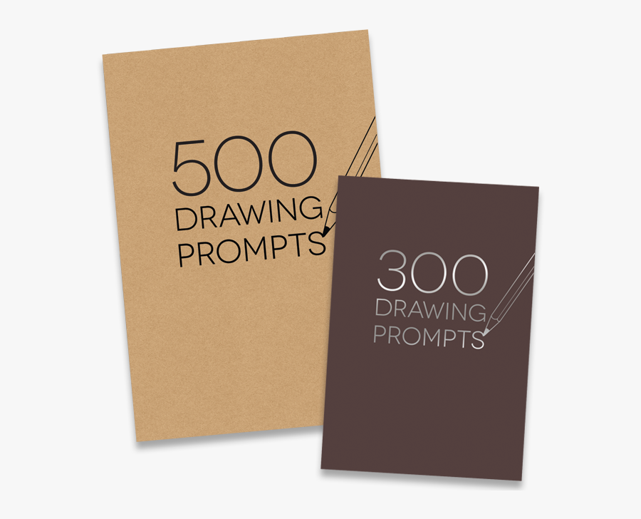 500 Drawing Prompts Sketchbook, Transparent Clipart