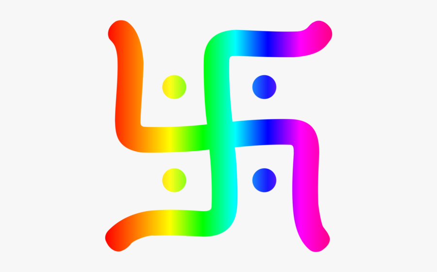 Swastika Rainbow, Transparent Clipart