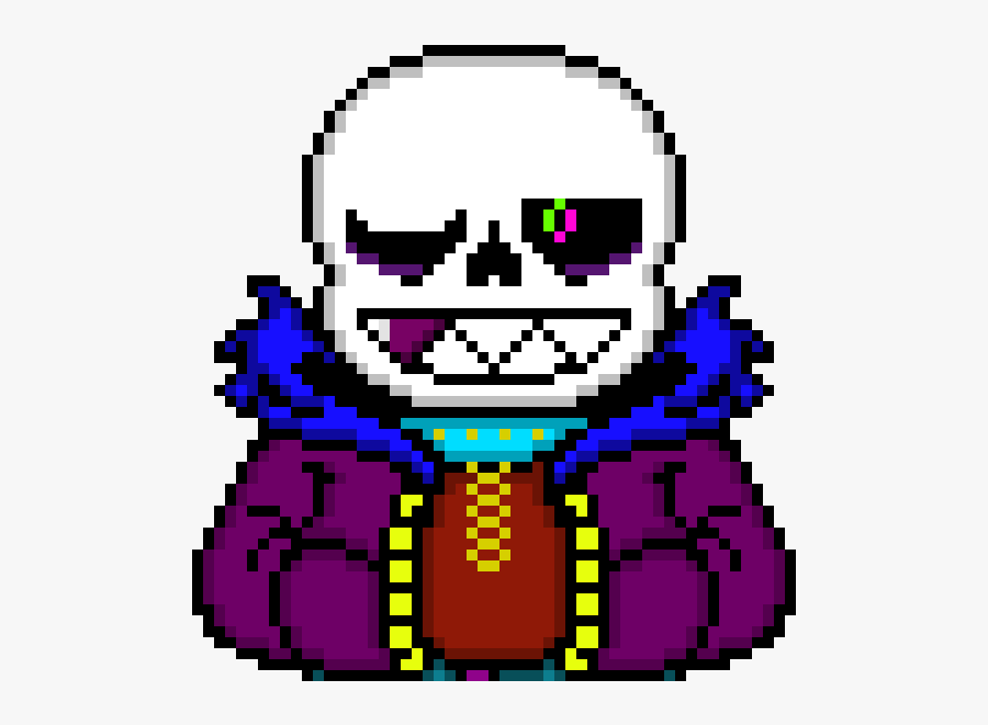 Sans Pixel Art Face, Transparent Clipart