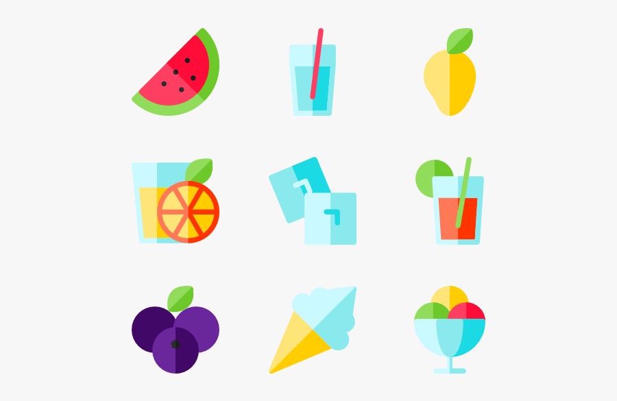 Summer Food Icon Png, Transparent Clipart