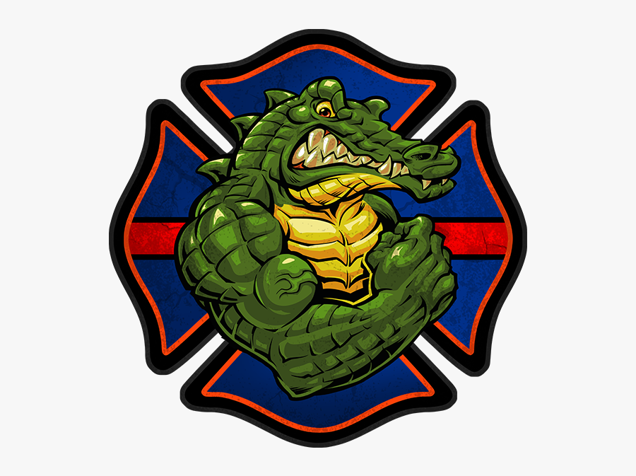 Transparent Florida Gator Clipart - Fire Department Cross, Transparent Clipart