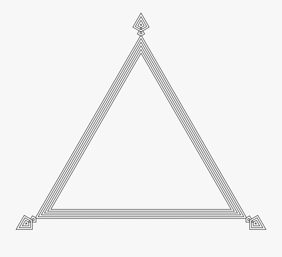 Triangle Clipart Fancy - Sign, Transparent Clipart