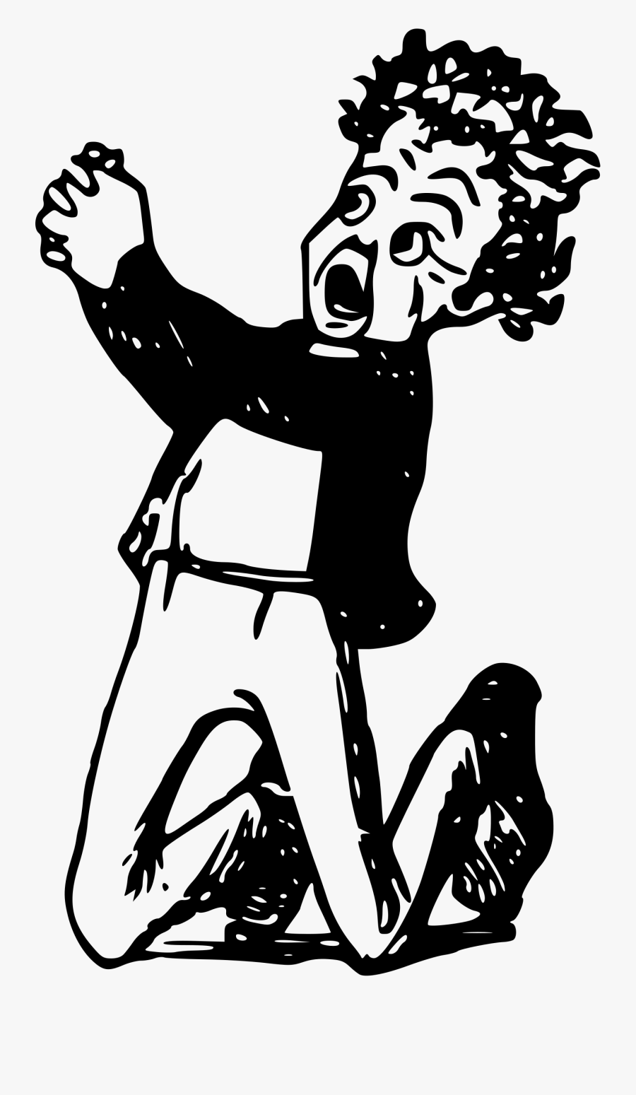 Comic Character Big Image - Beg Clipart Black And White, Transparent Clipart