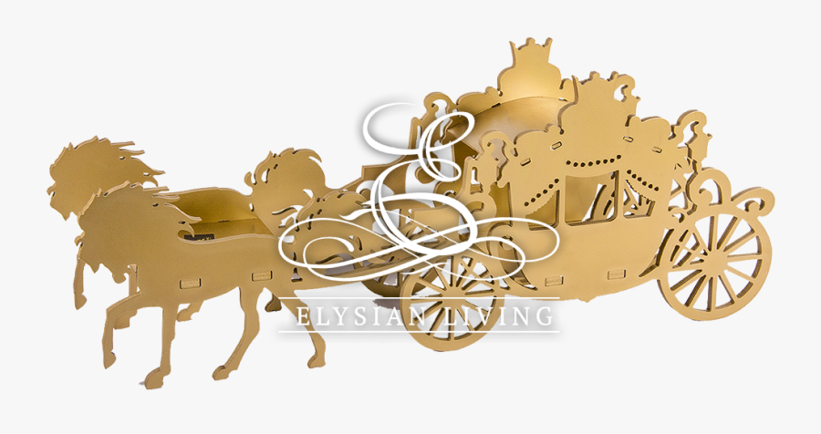 Gold Chariot Centerpieces, Transparent Clipart