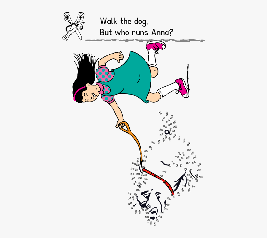 Cb Boring Day - Walking Dog Clip Art, Transparent Clipart
