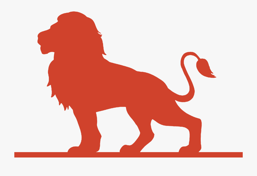 Lion Poster Silhouette - Lion Be Strong And Courageous, Transparent Clipart