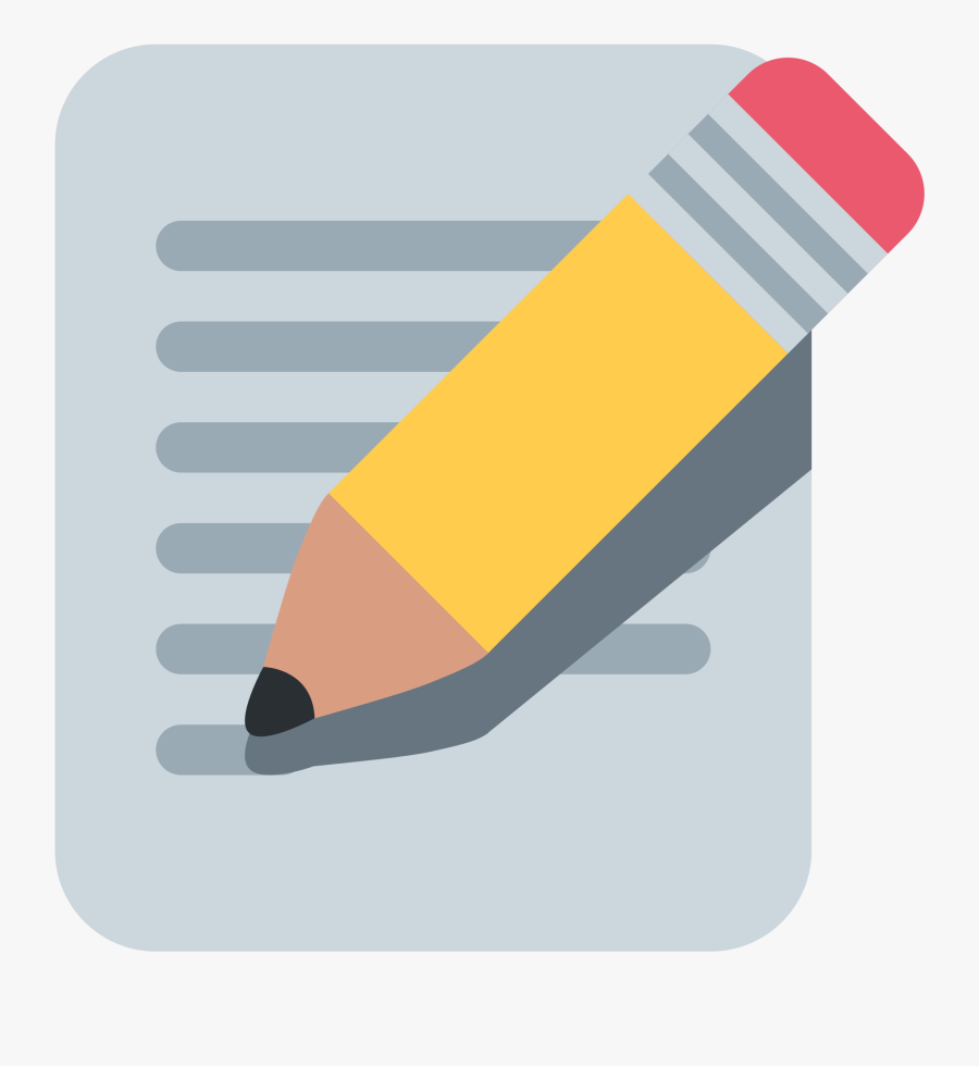 Write It Down - Paper And Pencil Icon Png, Transparent Clipart