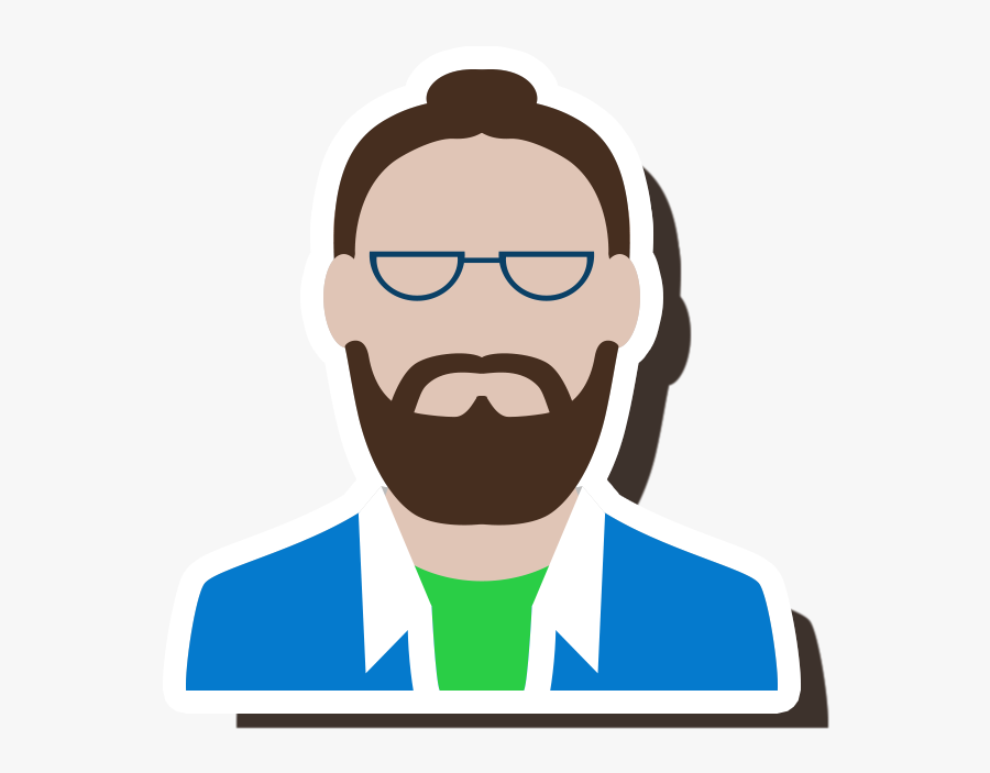Jpg Royalty Free Stock Beard Clipart Man Bun - Illustration, Transparent Clipart