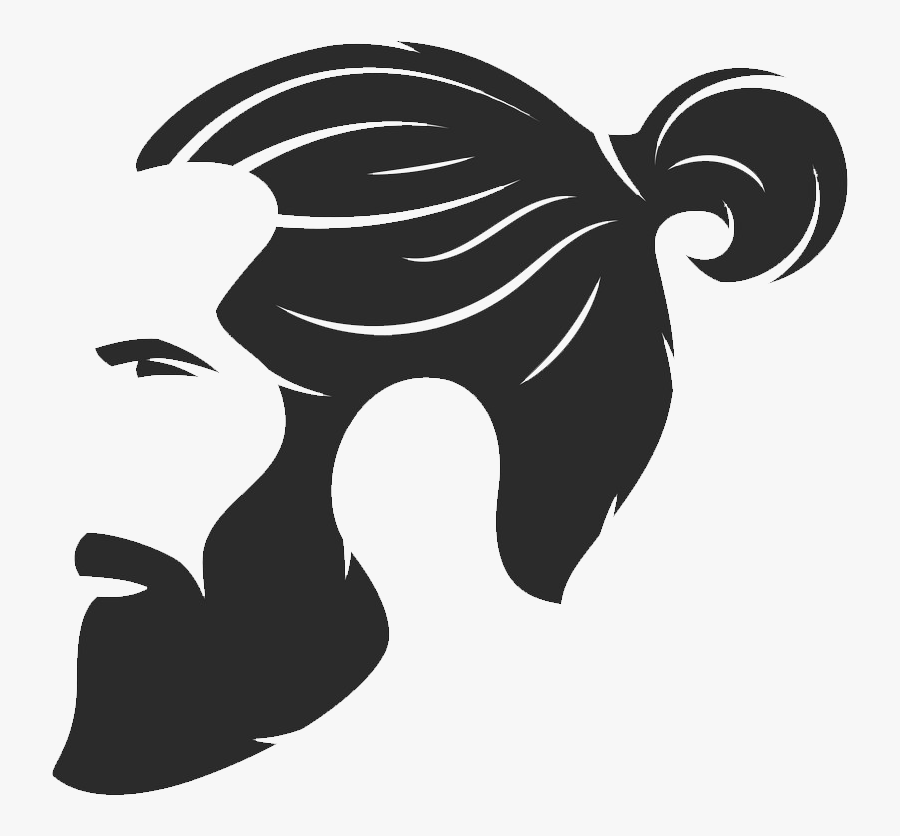 Beard Icon - Hair Men Barber Silhouette, Transparent Clipart