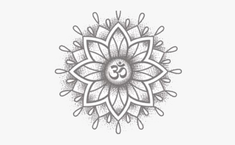 Om Mandala Tattoo, Transparent Clipart