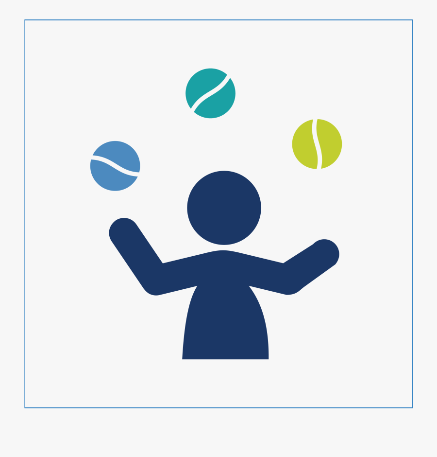 Person Juggling Balls Icon, Transparent Clipart
