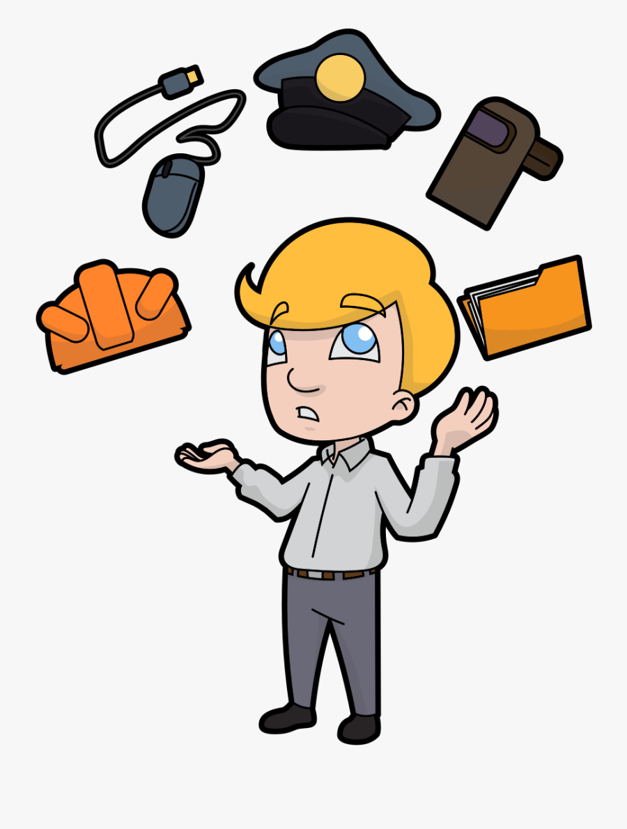 Cartoon Careers Clip Art, Transparent Clipart
