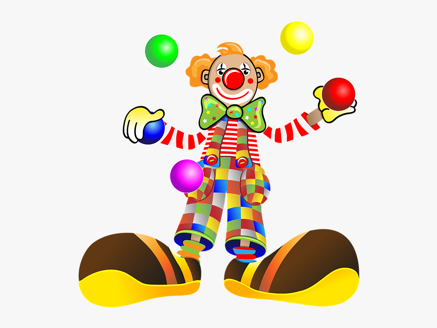 Clown, Juggle, Juggles, Funny, Carneval, Circus Clown - Cartoon Clipart Juggler, Transparent Clipart