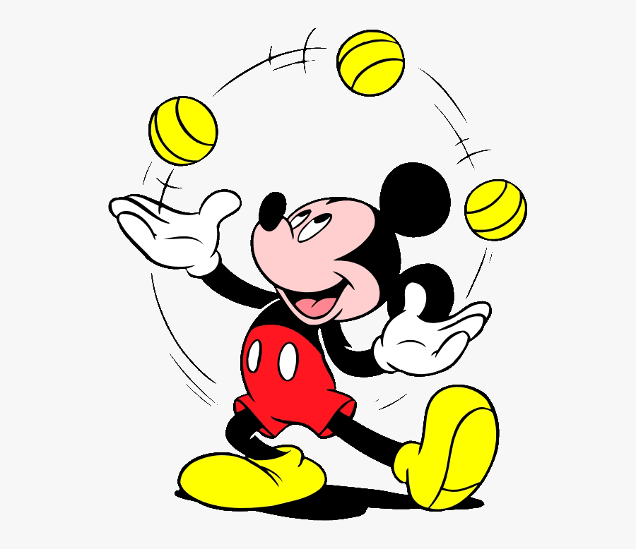 Mickey Mouse A Juggling Away And He"s Still Got It - Mickey Mouse Juggling, Transparent Clipart