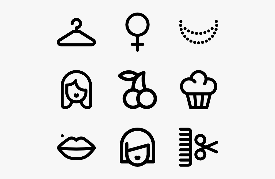 Clip Art Girl Icon Packs - Girl Icon Vector Png, Transparent Clipart