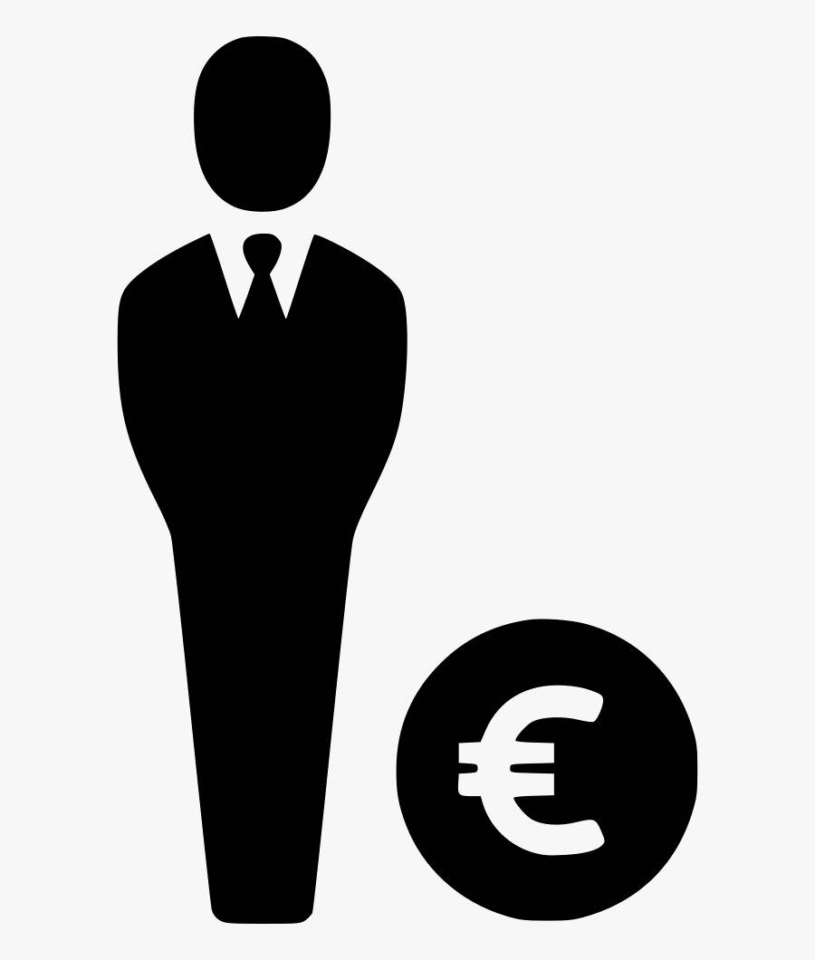 Salesman Euro Businessman Earnings - Illustration, Transparent Clipart