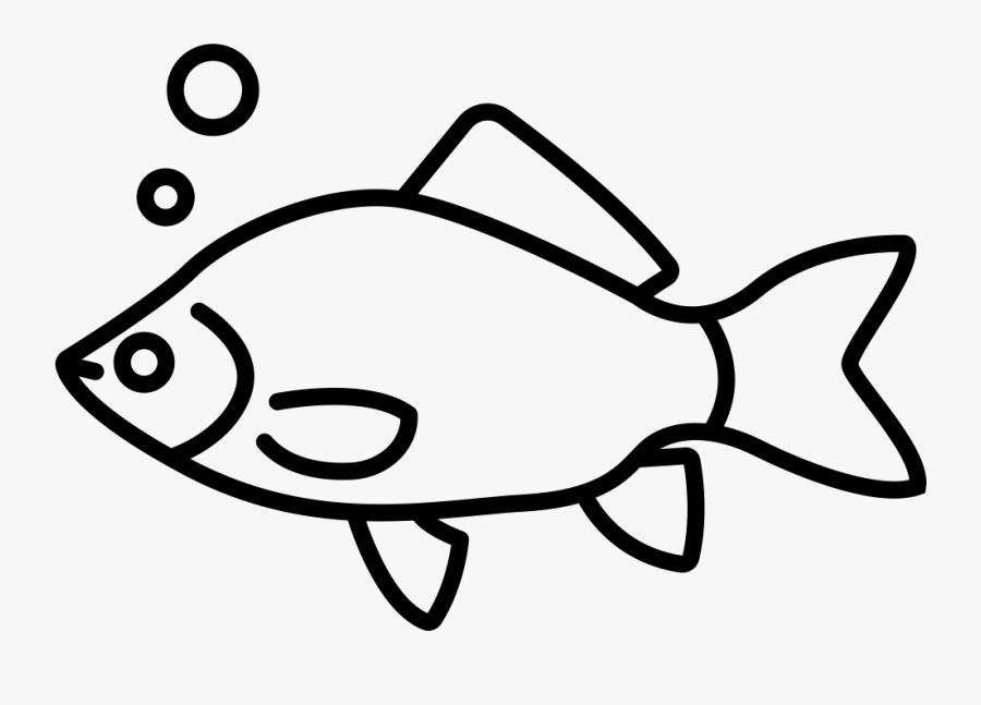 With Bubbles Png Icon - Coloring Of Fish With Bubbles, Transparent Clipart