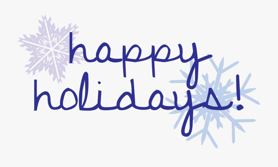 Transparent Happy Holidays Clipart - Calligraphy, Transparent Clipart