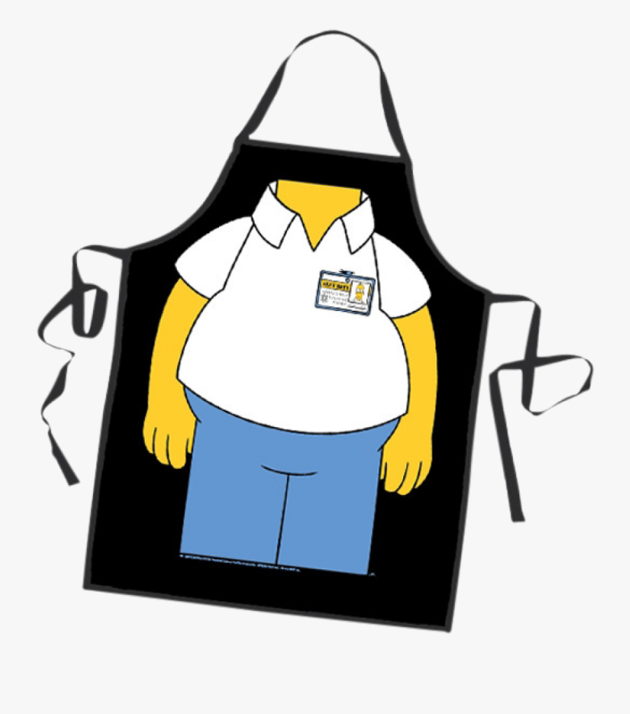 The Simpsons Homer Apron Clipart , Png Download - Apron, Transparent Clipart
