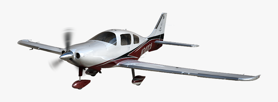 Single Engine Plane Landing Approach, Transparent Clipart