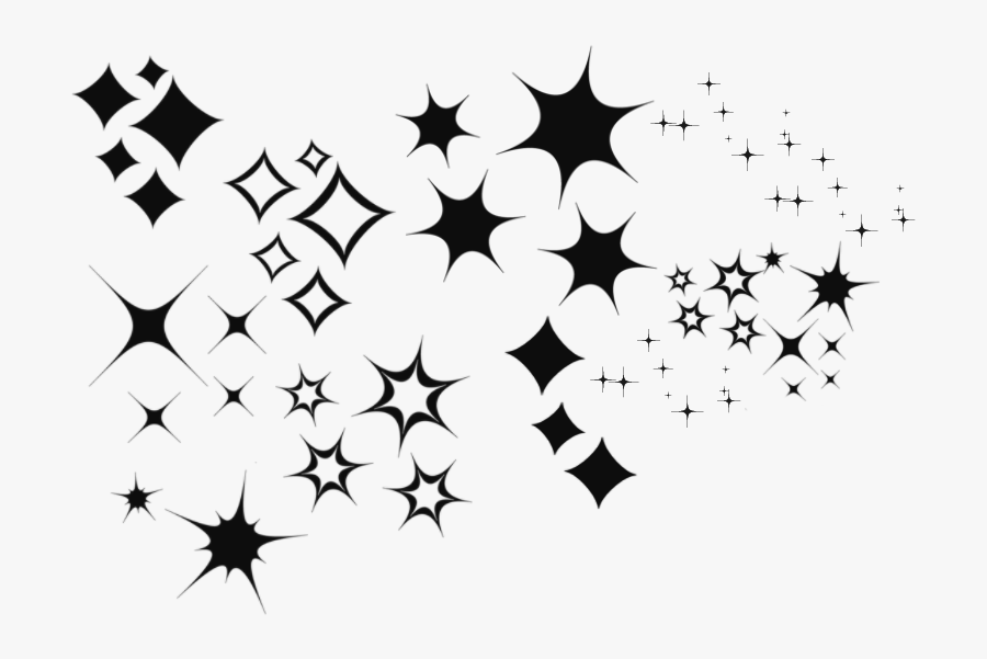  sparkles black  glitter stars  star  cute  kawaii 