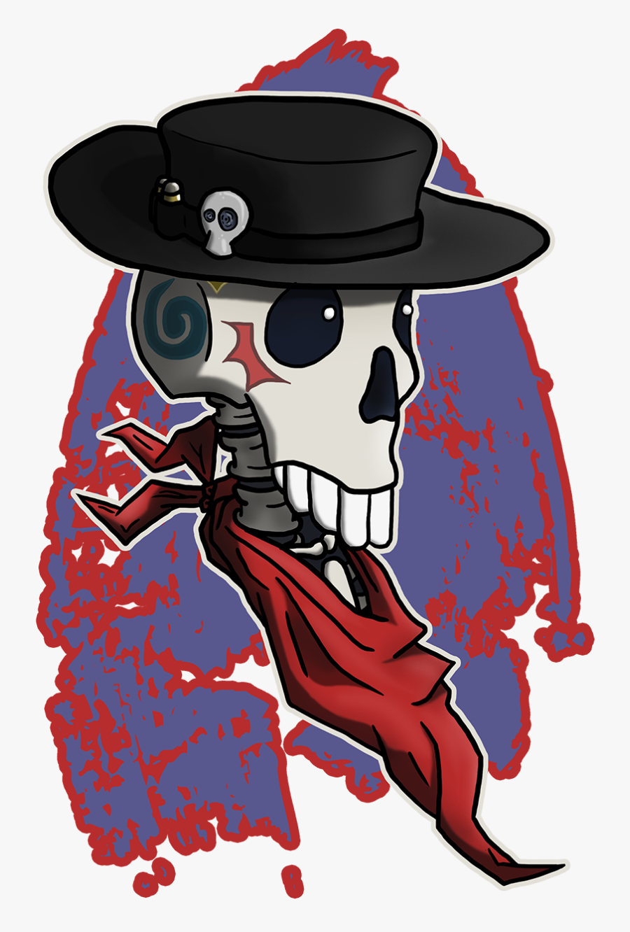Voodoo Cowboy Badge, Transparent Clipart