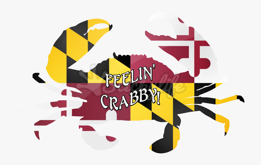 Feelin - Maryland Flag Love Clip Art, Transparent Clipart