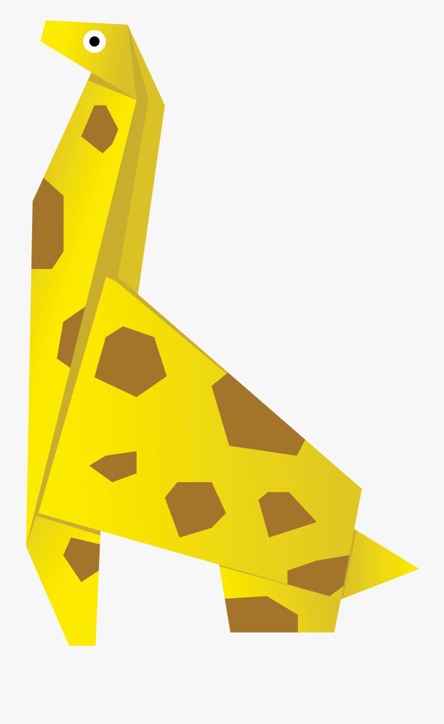 Vector Giraffe Origami - Пожелания Дизайнеру С Днем Рождения, Transparent Clipart