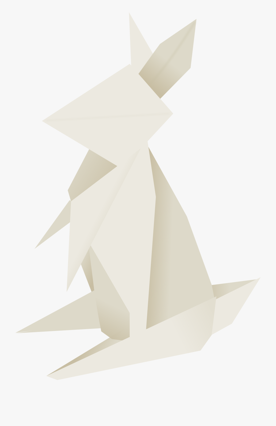 Vector Rabbit Origami - Mlp Origami Cutie Mark, Transparent Clipart