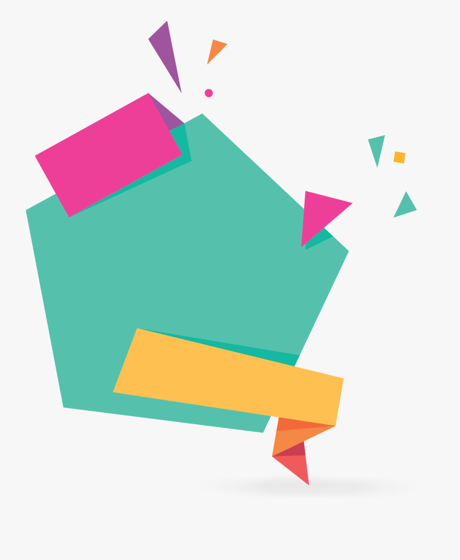 Green Discount Origami Banner, Transparent Clipart