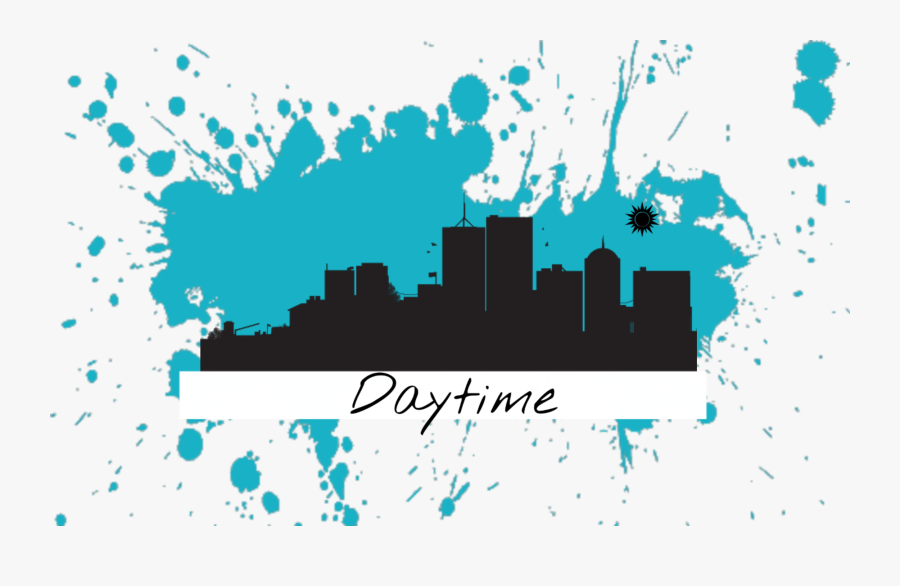 #daytime - Transparent Paint Splatter Vector, Transparent Clipart