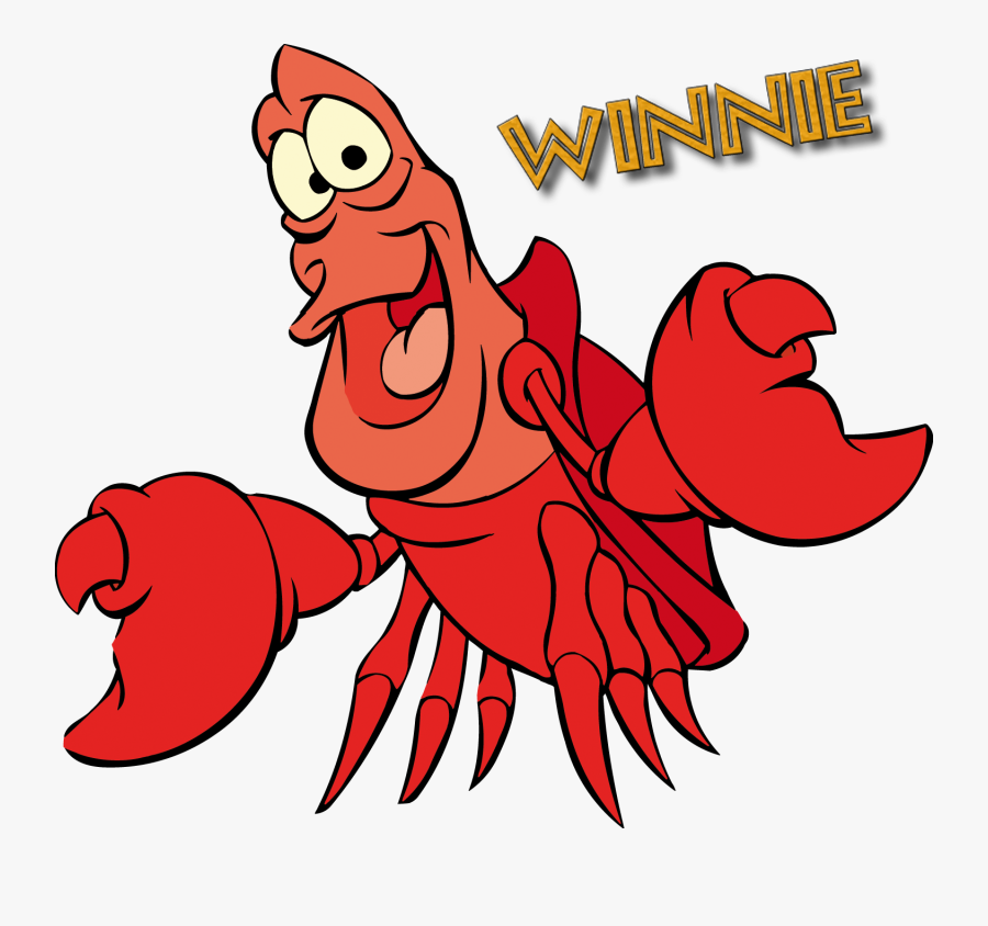 Lobster Clipart King Crab - Sebastian From The Little Mermaid, Transparent Clipart
