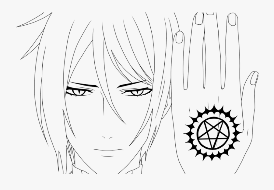 Graphic Transparent Library Sebastian Michaelis By - Sebastian Michaelis Line Art, Transparent Clipart